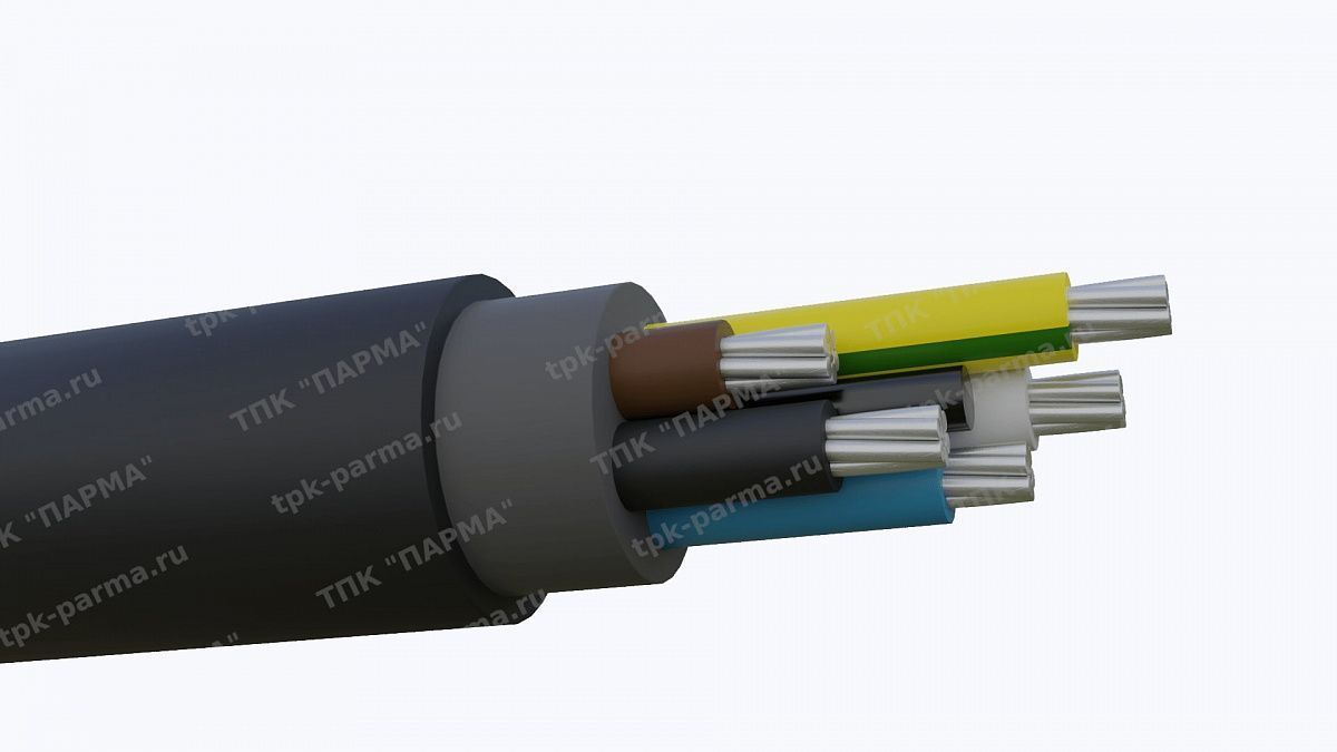 Фотография провода Кабель АПвВГ 5х16 - 1кВ