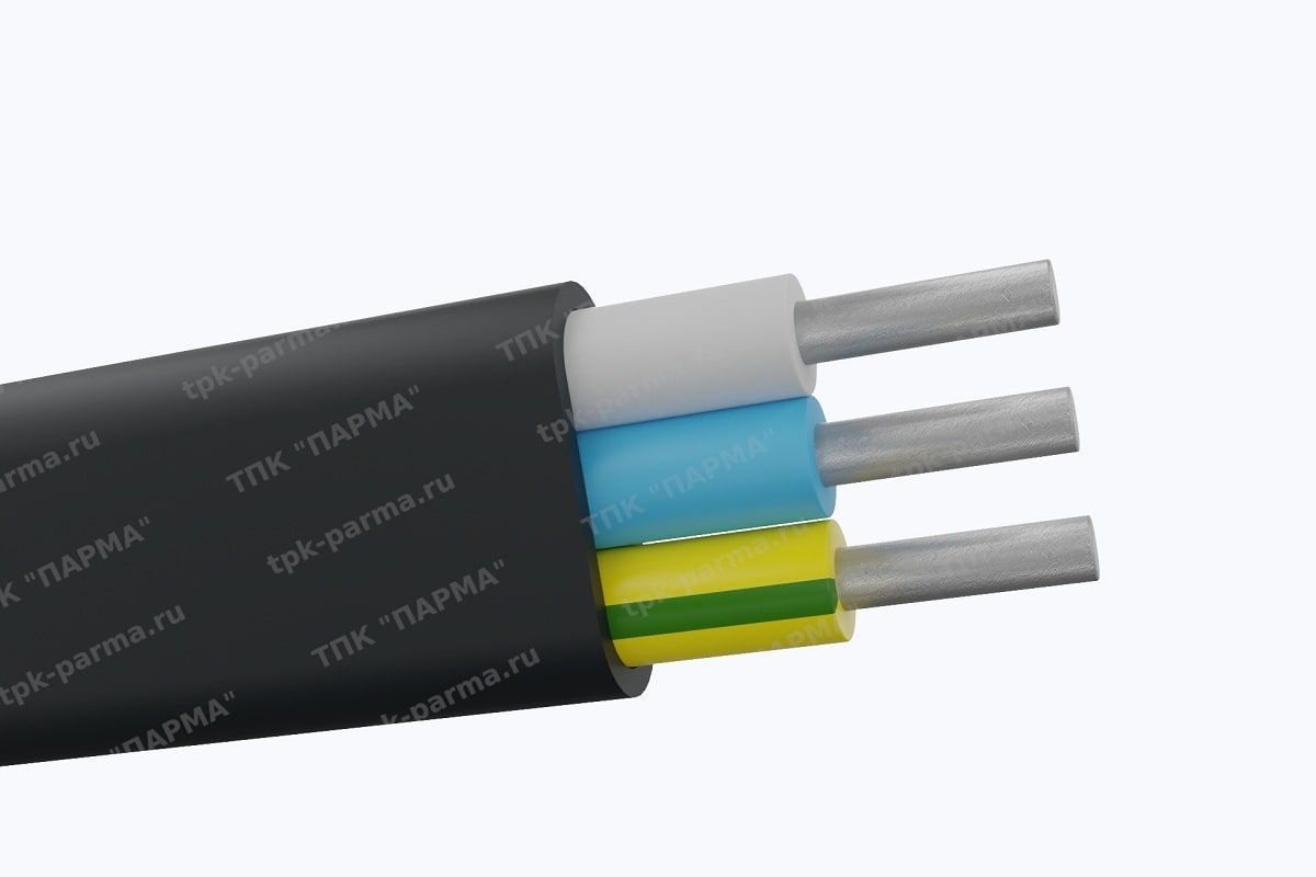 Фотография провода Кабель АПвВГ-П 3х4
