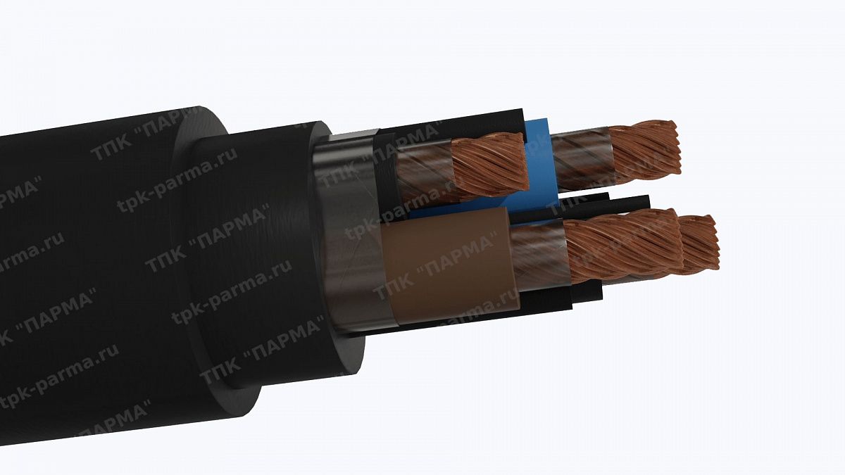 Фотография провода Кабель КПГУ 3х120+1х35
