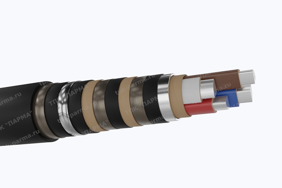 Фотография провода Кабель ААБ2лШв 4х185 - 1кВ